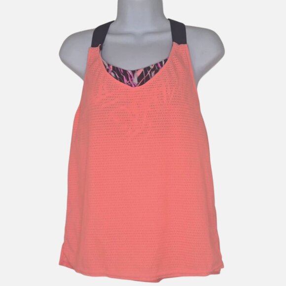 Zeroxposur Racerback Tankini Top Built In Bra UFP 50 Swimwear Size M - Picture 1 of 6